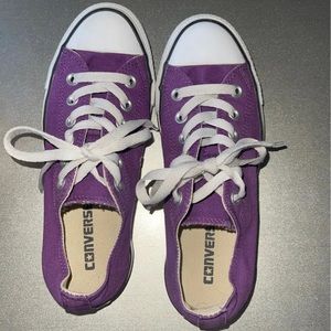 Purple converse all star low top